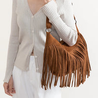 Sloane | Wildleder Schultertasche