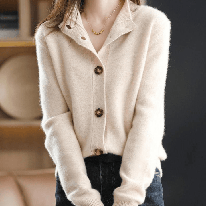 W&W Mode - Wohlfühlpullover - Damen Gemütlicher Strickpullover