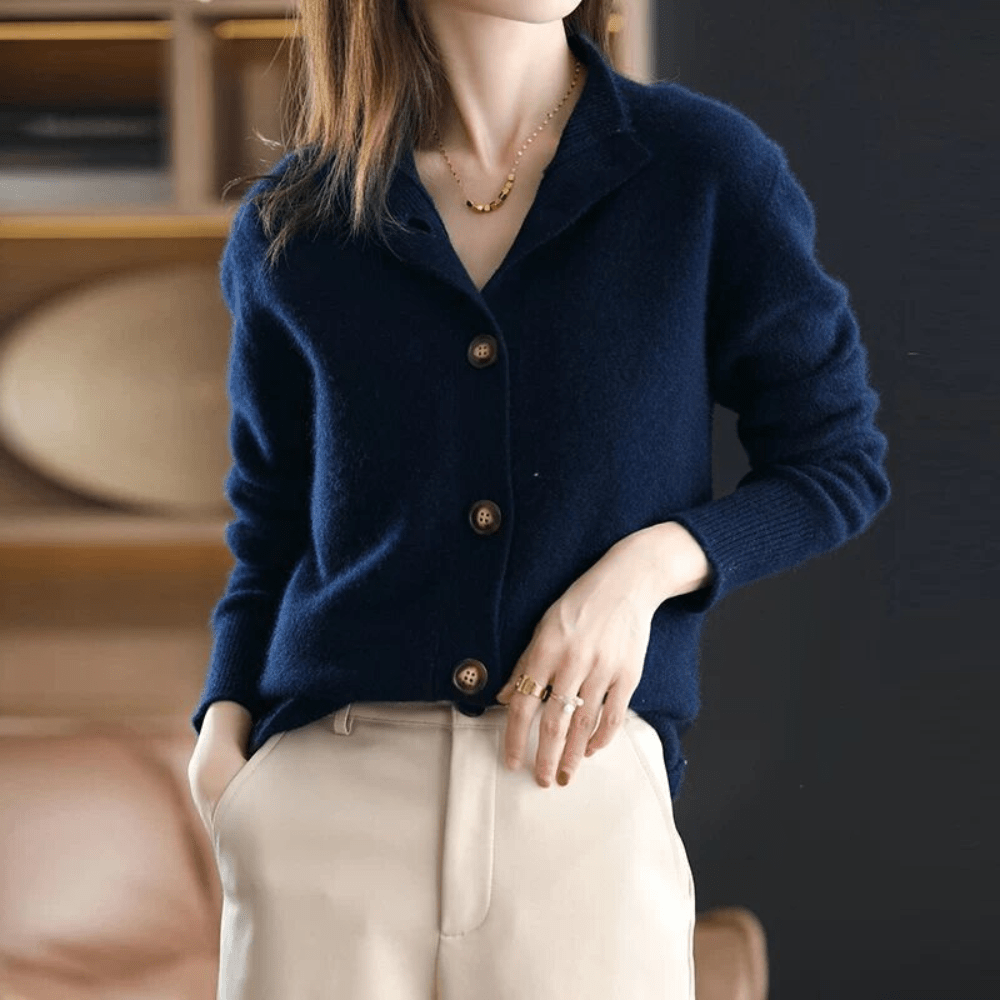 W&W Mode | Stylischer Cashmere Strickjacke Für Frauen