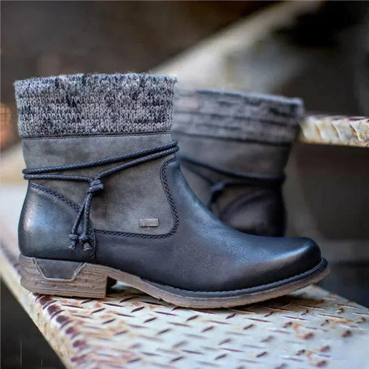 W&W Mode – Lederne Herbst-Stiefeletten