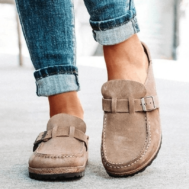 WW | Orthopädische Leder Hausschuhe