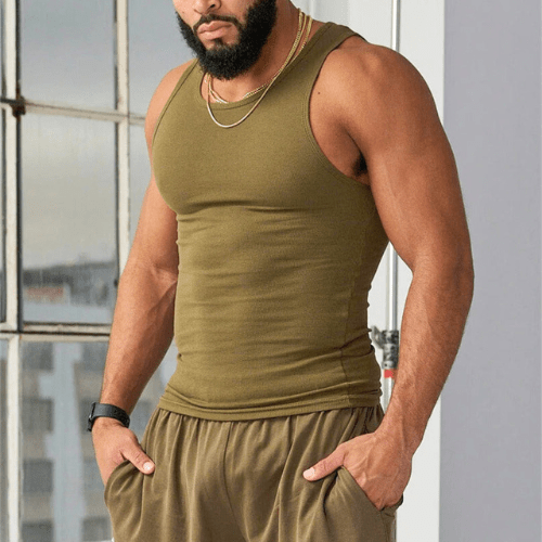 WW | Ärmelloses Fit T-Shirt Herren Bequem Und Schnelltrocknendes Material