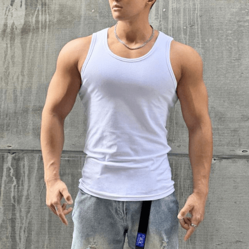 W&W Mode | Ärmelloses Fit T-Shirt Herren Bequem Und Schnelltrocknendes Material