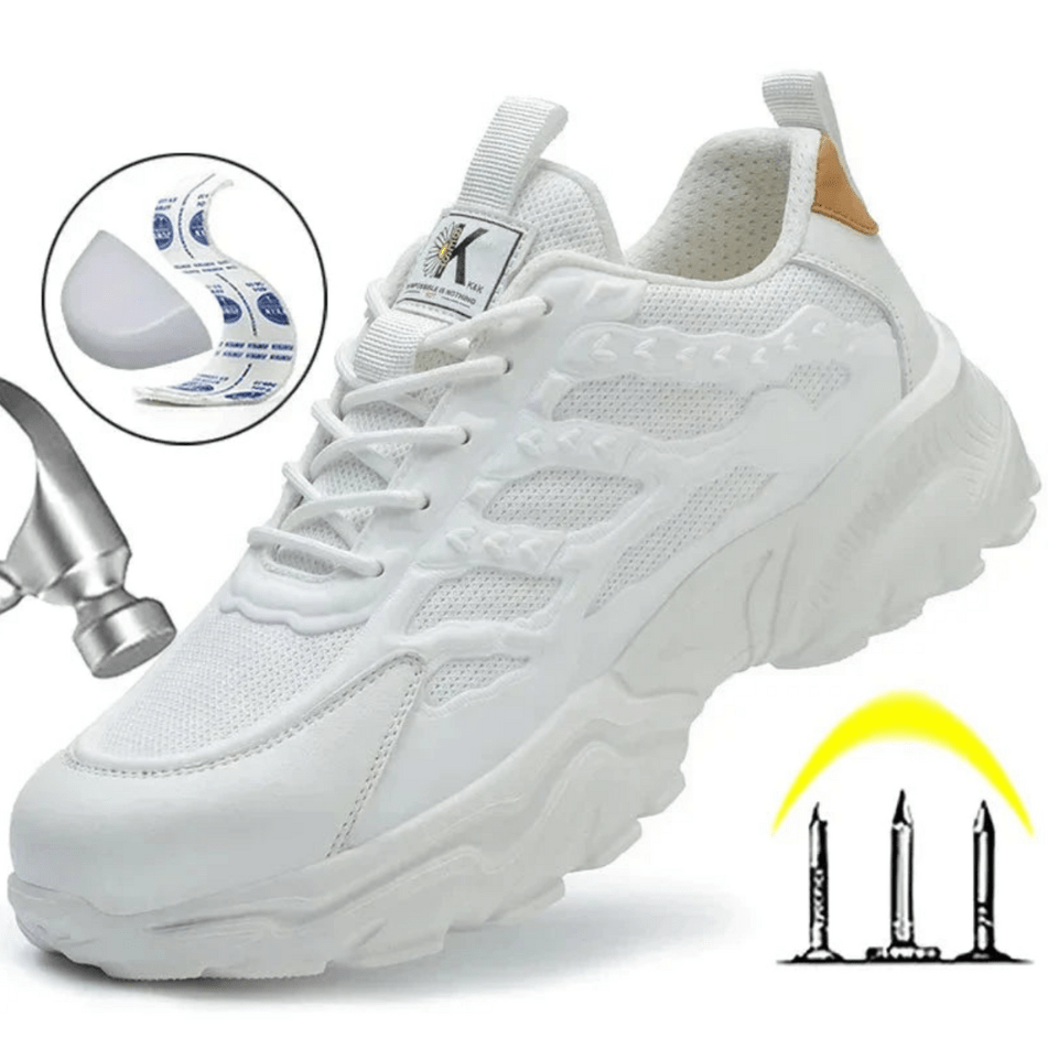WW | Herren Sicherheitsschuhe Komfortable & Trendy Stahlkappe Arbeitsschuhe