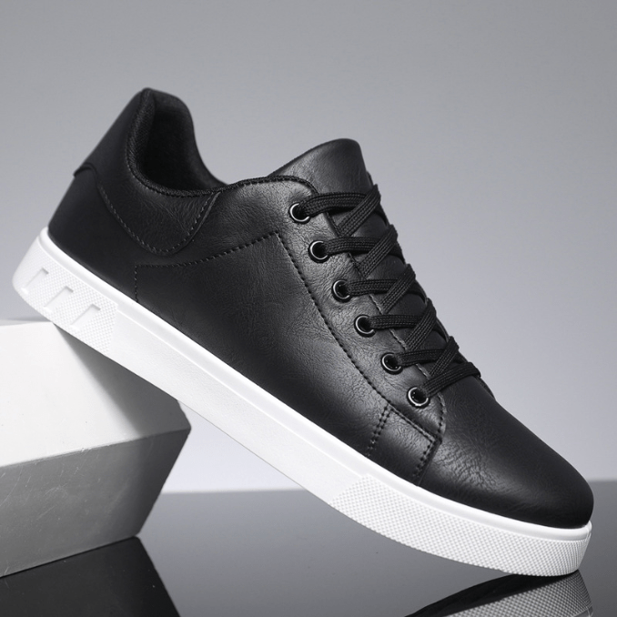 WW | Sneakers Herren Leder Sneakers Komfortabel Trendy Freizeit Sneakers