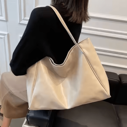 W&W Mode | Große Damen Leder Schultertasche Handtasche Shopper Burgunderrot