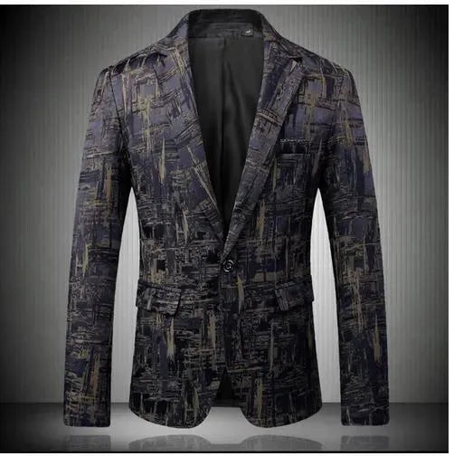 WW | Herren Blazer - Geometrischer Blazer