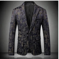WW | Herren Blazer - Geometrischer Blazer