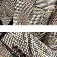 WW | Herren Blazer - Karierter Houndstooth Blazer