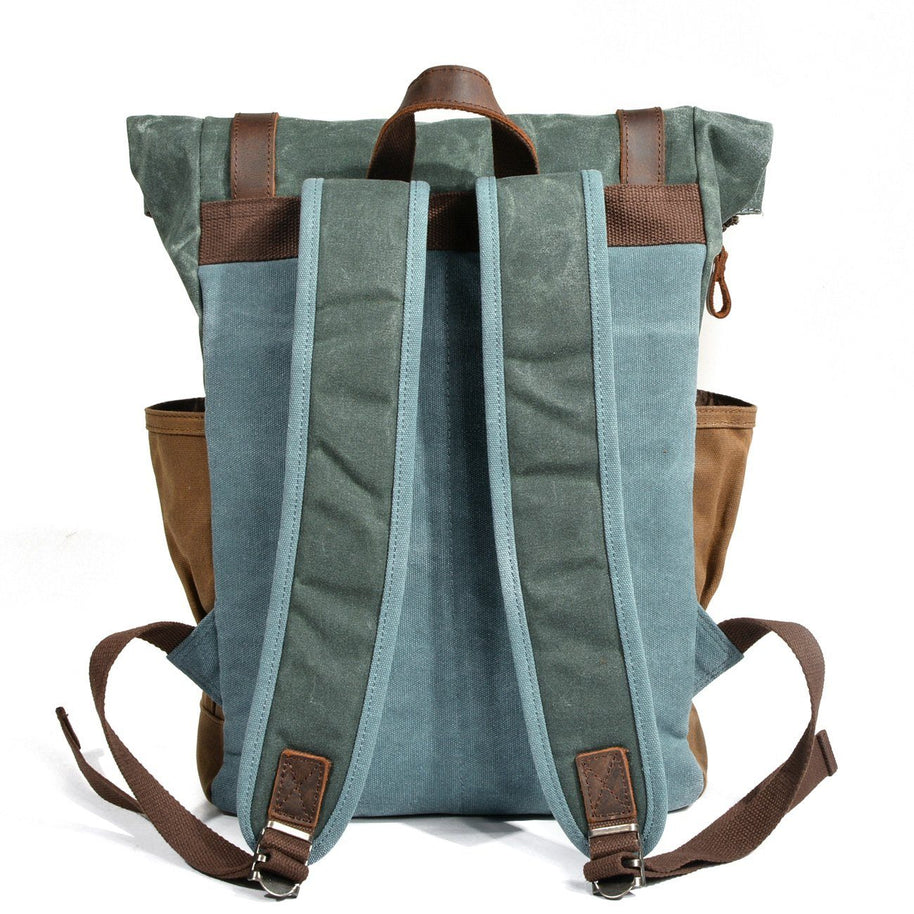 WW | Canvas Rolltop Rucksack - LundaStyle - Nachhaltig und stilvoll für Abenteurer
