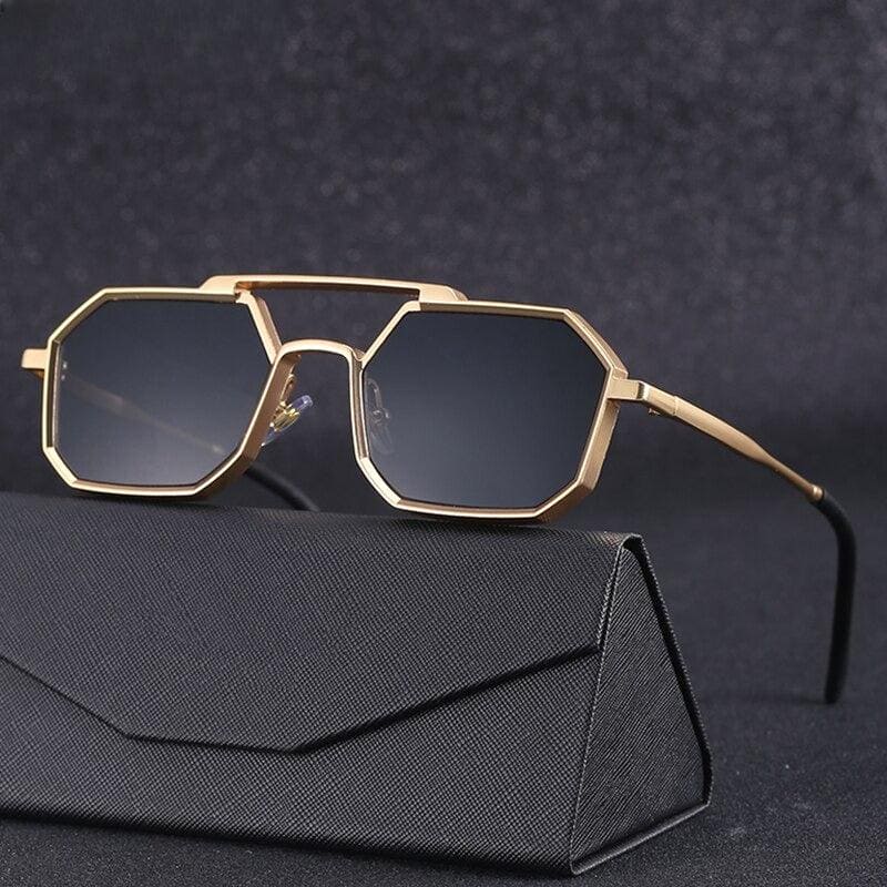 WW | Geometrische Sonnenbrille Für Herren Modern & Einzigartig