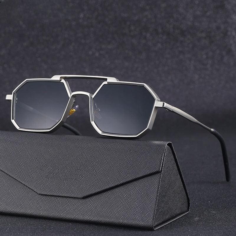 WW | Geometrische Sonnenbrille Für Herren Modern & Einzigartig