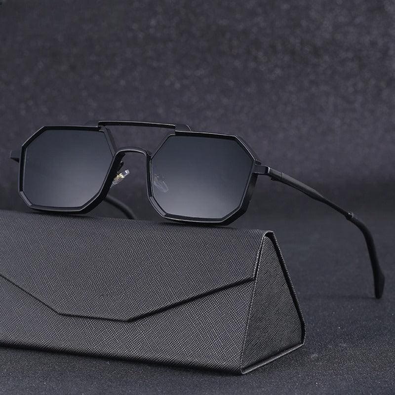 WW | Geometrische Sonnenbrille Für Herren Modern & Einzigartig