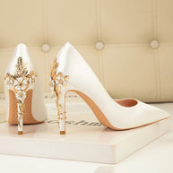 WW | Metallisch verstellte High Heels für Frauen Stiletto