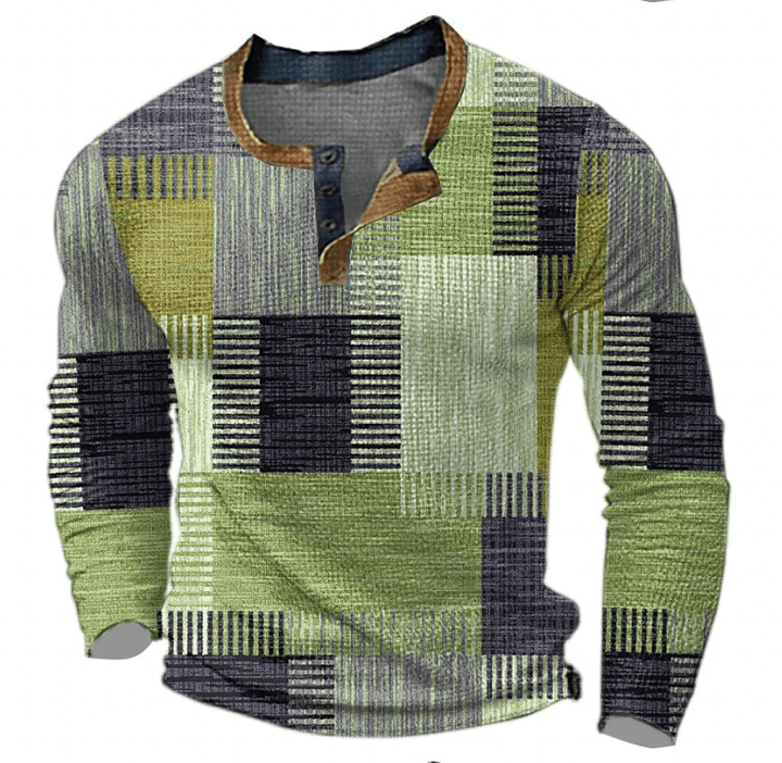 W&W Mode | Bequem Trendy Herren Pullover Einzigartiges Karomuster