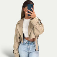 WW | Eleganter Vintage-Trenchcoat aus Qualitätsstoff