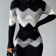 WW | gestricktes Bodycon-Minikleid Für Frauen