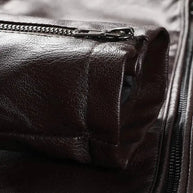 WW | Moderne Slim Fit Herren Lederjacke