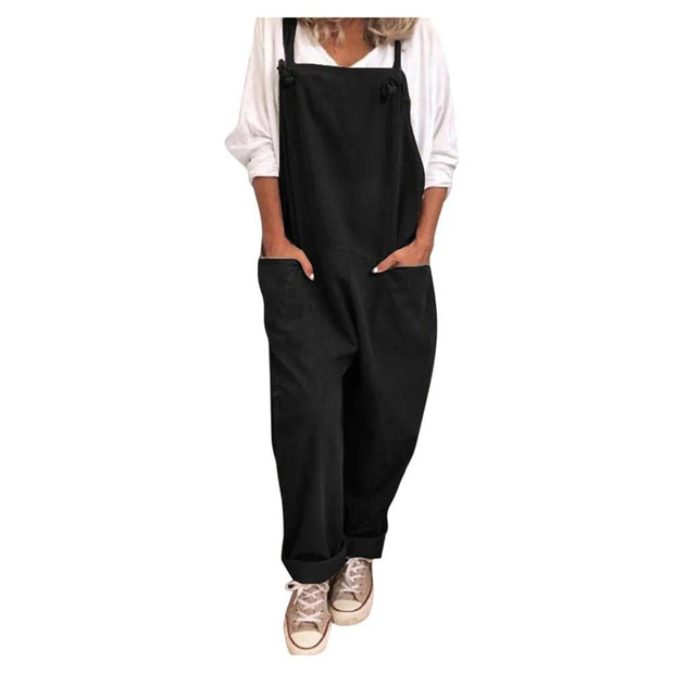 Overall aus locker gebundenem Polyester und Elasthan