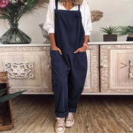 Overall aus locker gebundenem Polyester und Elasthan
