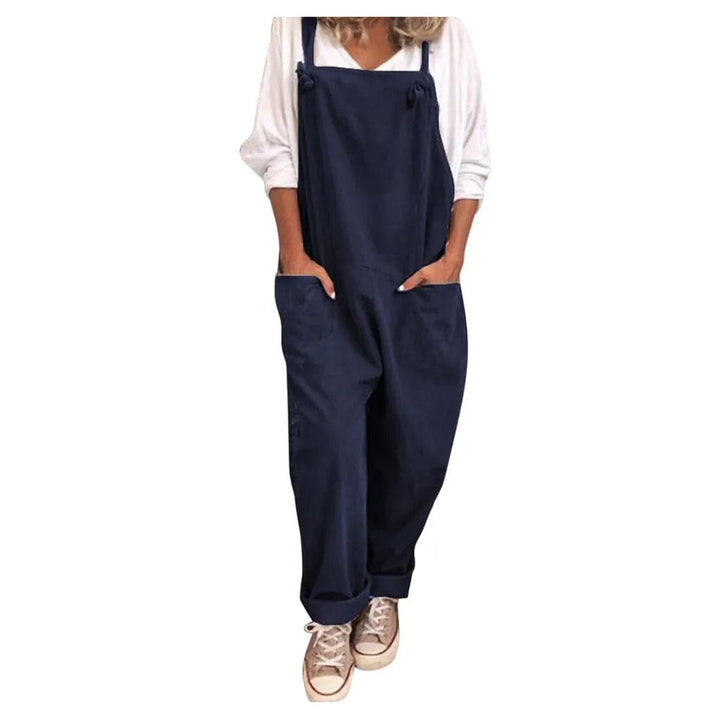 Overall aus locker gebundenem Polyester und Elasthan