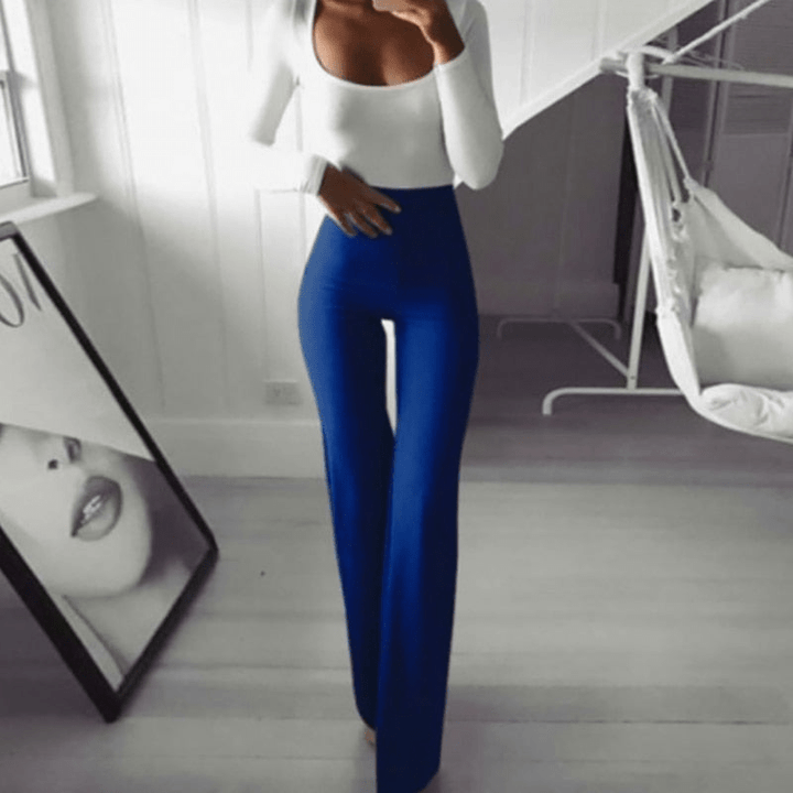 W&W Mode | Elegante Weite Freizeit Damenhose Hochwertige Kleidung