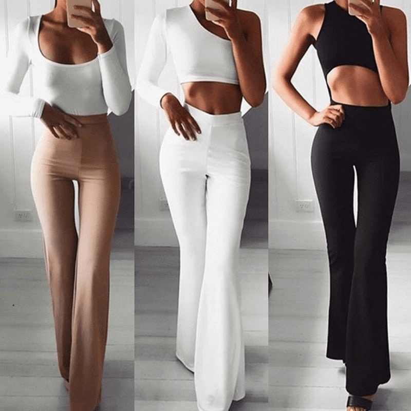 WW | Elegante Weite Freizeit Damenhose Hochwertige Kleidung