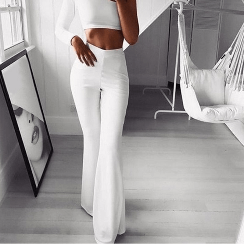 W&W Mode | Elegante Weite Freizeit Damenhose Hochwertige Kleidung