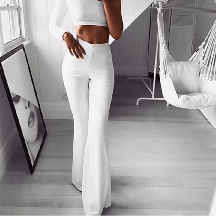 W&W Mode | Elegante Weite Freizeit Damenhose Hochwertige Kleidung