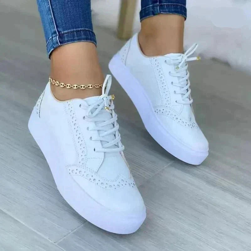 WW | Lässig Schnürschuhe Mit Brogue Detailing Für Damen