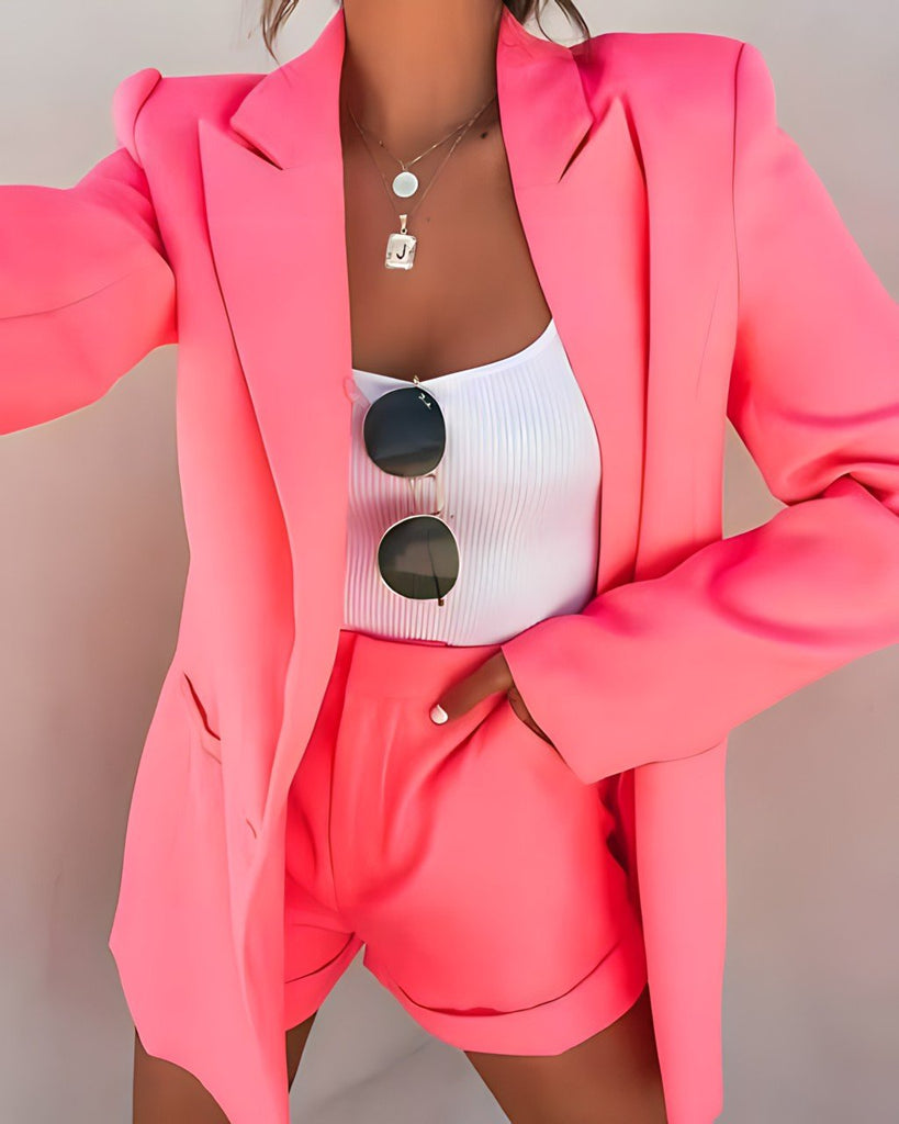 WW | Blazer Und Shorts Satz Für Damen