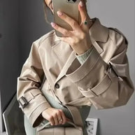 WW | Stylischer Damen Trenchcoat Kurz