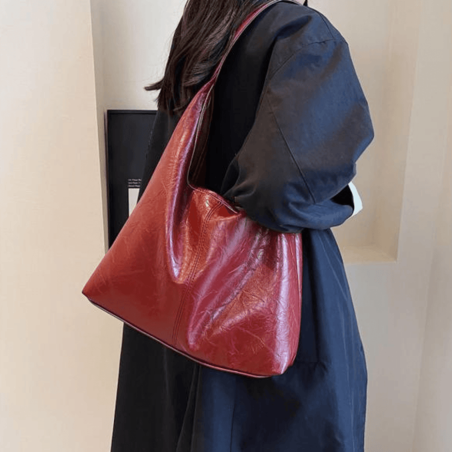 WW | Elegante Leder Schultertasche für Frauen