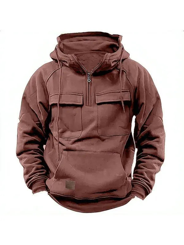 WW | Mehrfach-Taschen Kapuzen Herren Winterjacke