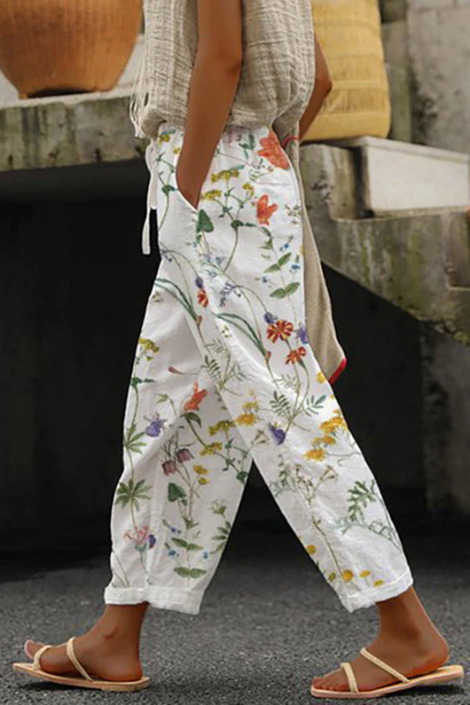 W&W Mode | Casual Unique Printed Button Pocket Pants