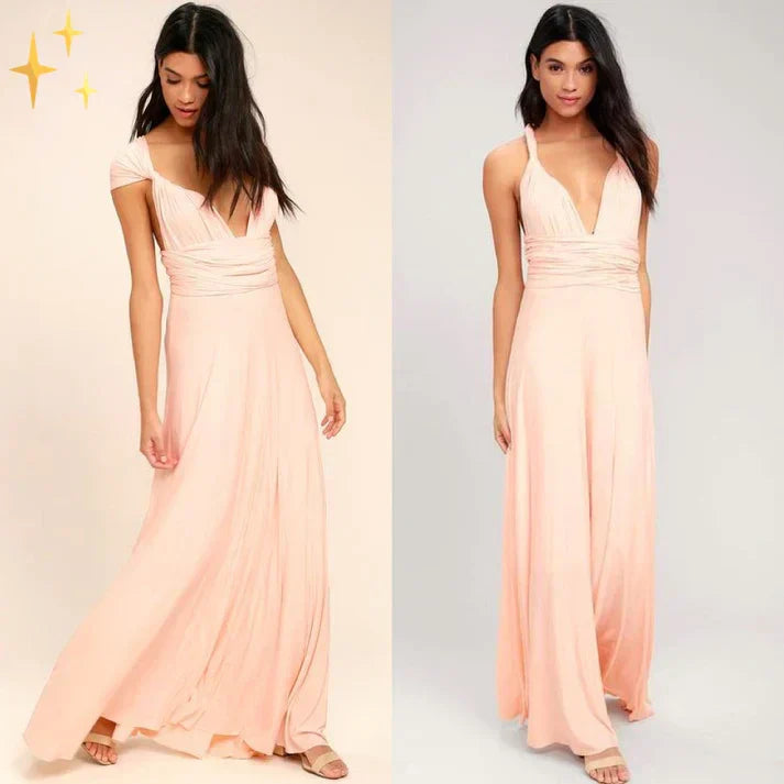 W&W Mode | Wandelbar Elegantes Kleid in Vielseitiger Wickeloptik