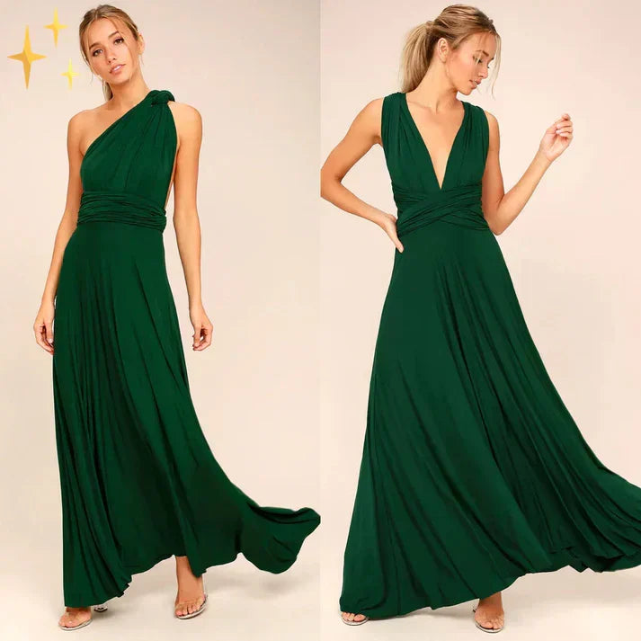 W&W Mode | Wandelbar Elegantes Kleid in Vielseitiger Wickeloptik