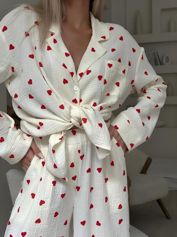 WW | Das Ästhetische Herz-Pyjama-Set