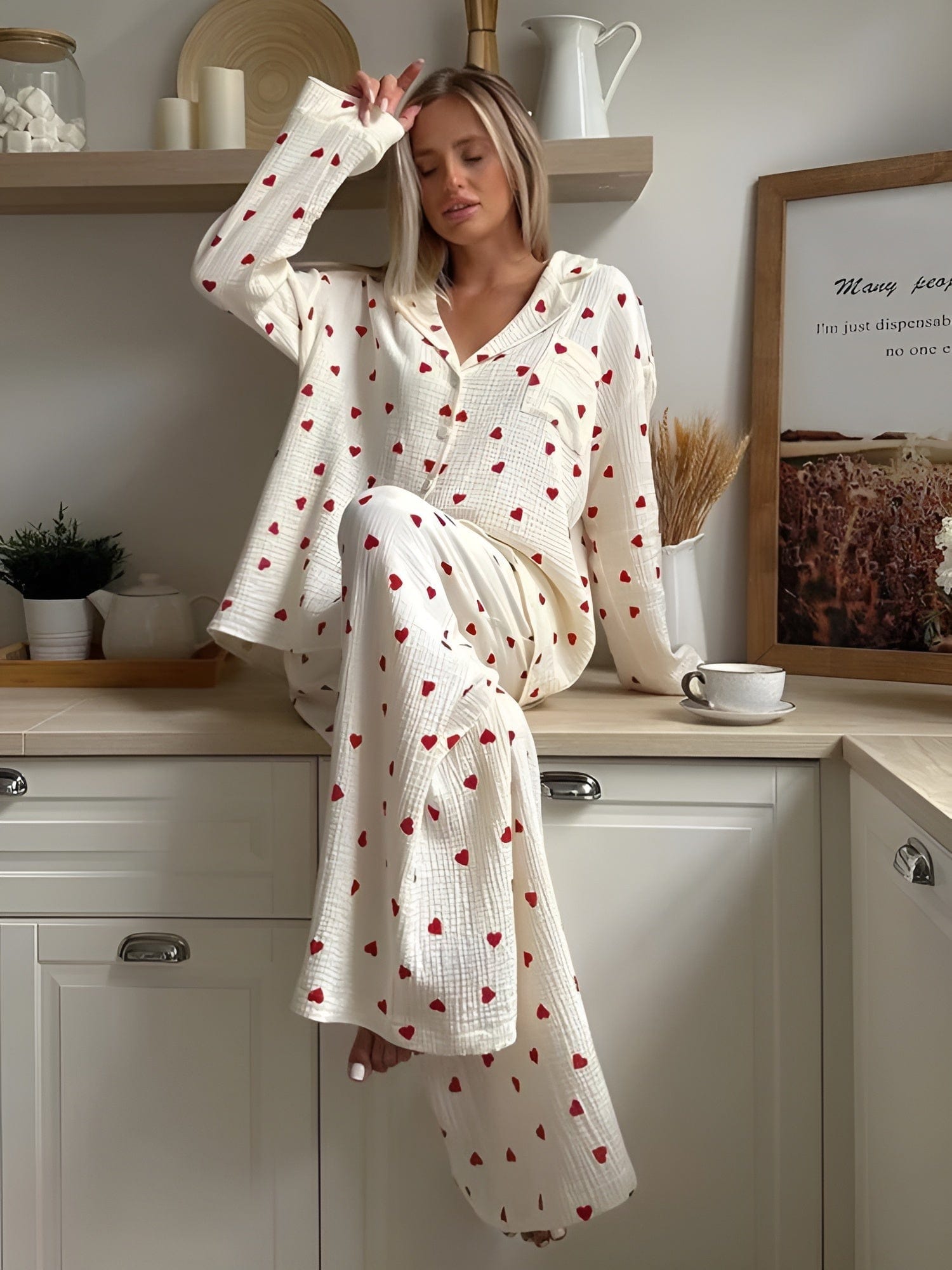 WW | Das Ästhetische Herz-Pyjama-Set