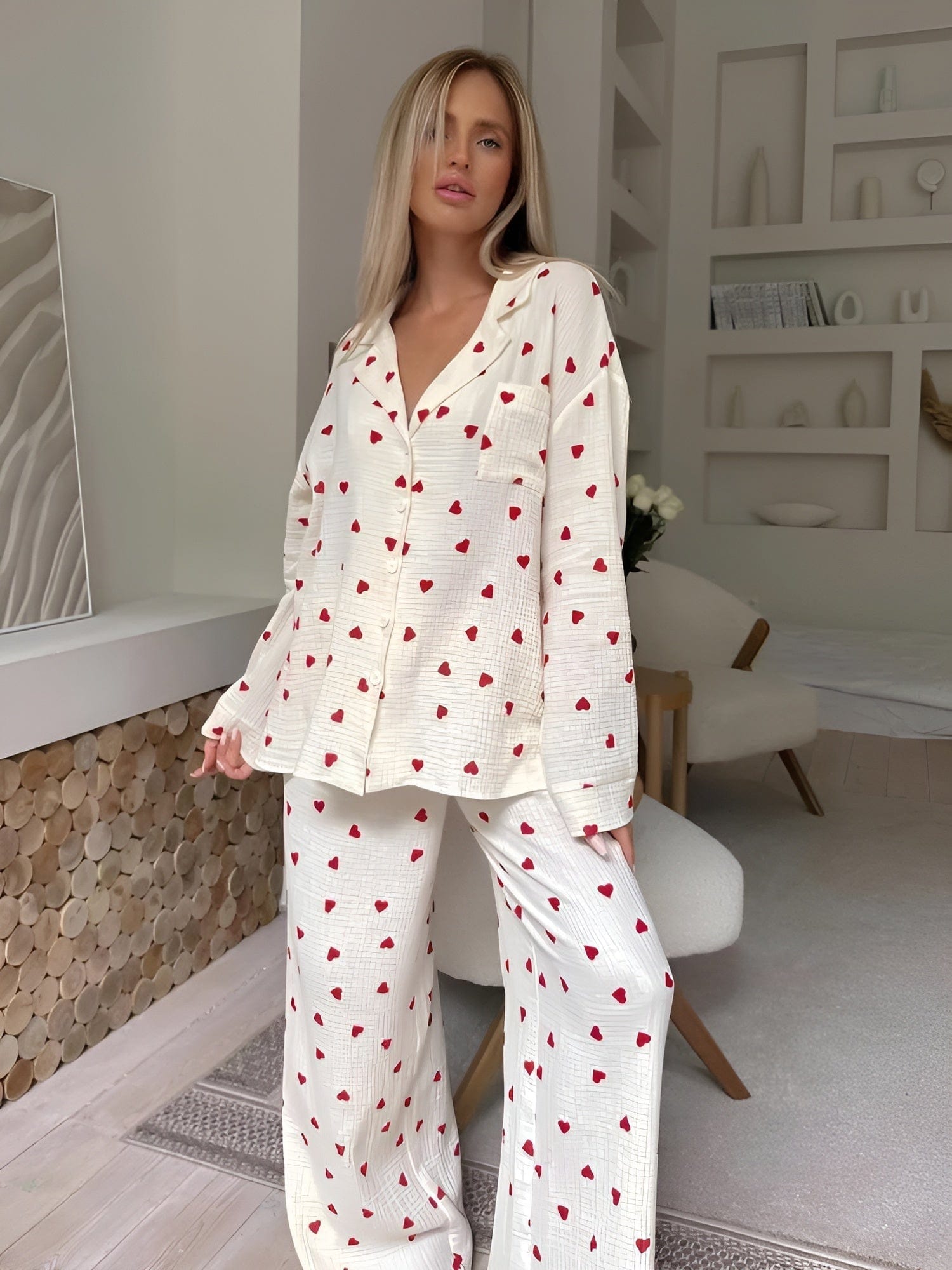 WW | Das Ästhetische Herz-Pyjama-Set