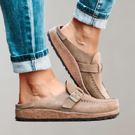 WW | Halbloafer Stil Mit Schnalle Für Freizeitkleidung Schuhe
