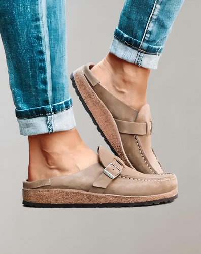 W&W Mode | Halbloafer Stil Mit Schnalle Für Freizeitkleidung Schuhe