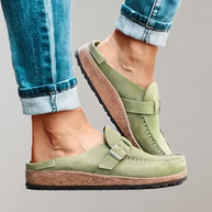 WW | Halbloafer Stil Mit Schnalle Für Freizeitkleidung Schuhe