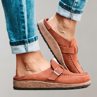 WW | Halbloafer Stil Mit Schnalle Für Freizeitkleidung Schuhe