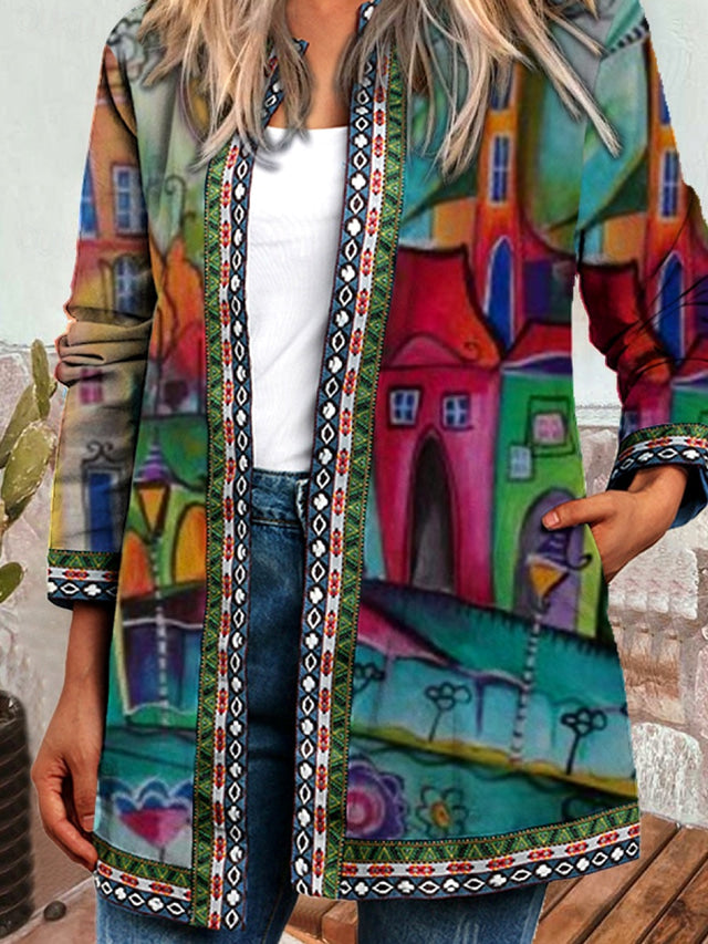 WW | Weit Farbige Vintage Damenjacke