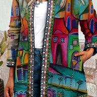 WW | Weit Farbige Vintage Damenjacke