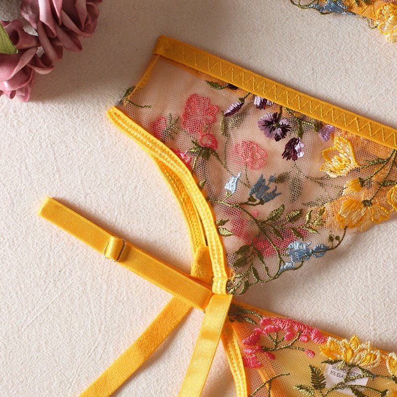 WW | 3-teiliges Französisches Lingerie-Set für sinnliche Eleganz