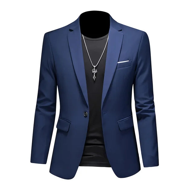 WW | Blazer Taillierte Passform Einreiher Reverskragen Zwei Button Smarte Kleidung