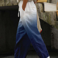 WW | Casual Unique Printed Button Pocket Pants