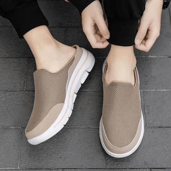 W&W Mode | Bequeme Herren Hausschuhe Atmungsaktives Material
